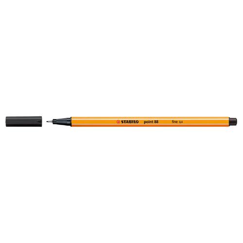 Stabilo+Point+88+Fineliner+Pen+0.4mm+Line+Black+Ref+88%2F46+%5BPack+10%5D