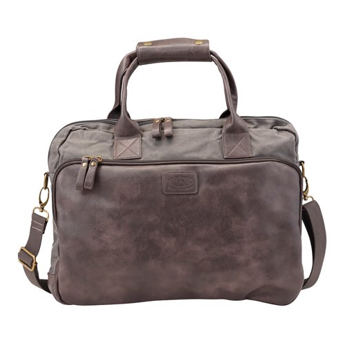 Pride and Soul Mystify 15inch Laptop Bag Grey/Brown Ref 47302