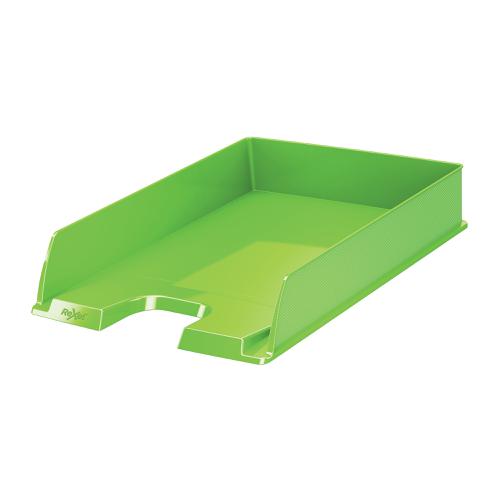 Rexel Choices Letter Tray PP A4 254x350x61mm Green Ref 2115600