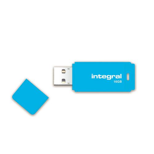 Integral+Neon+USB+Drive+2.0+Capacity+16GB+Blue+Ref+INFD16GBNEONB