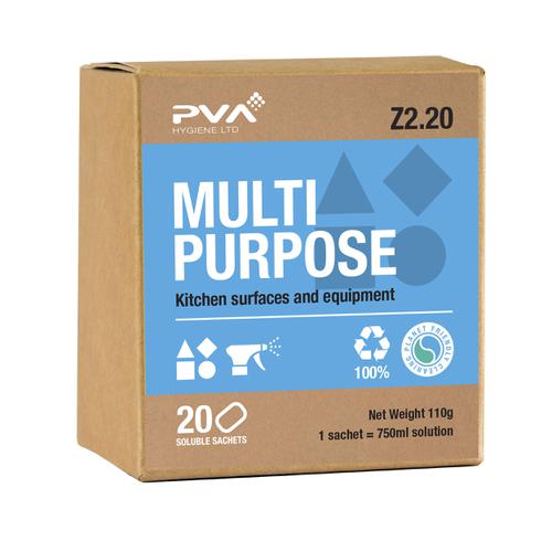 PVA Multi-purpose Kitchen Surface & Equipment Sachets Ref 4018002 [Pack 20]