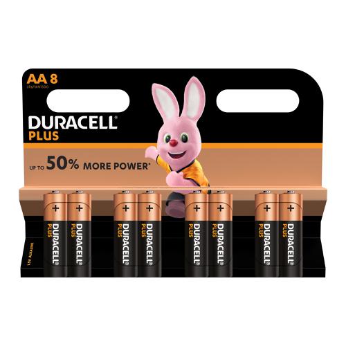 Duracell Plus Power Battery Alkaline 1.5V AA Ref 81275377 [Pack 8]