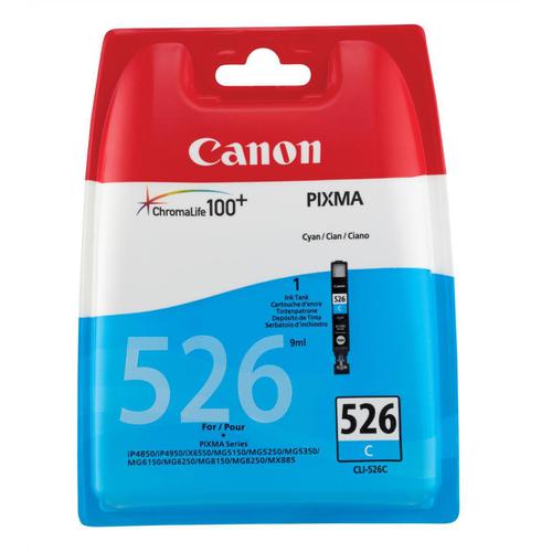 Canon+CLI-526C+Inkjet+Cartridge+Page+Life+207pp+Cyan+Ref+4541B001