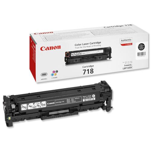 Canon+718BK+Laser+Toner+Cartridge+Page+Life+3400pp+Black+Ref+2662B002