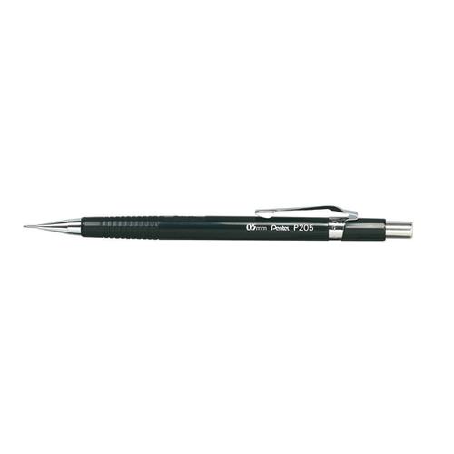 Pentel P205 Mechanical Pencil with Eraser Steel-lined Sleeve with 6 x HB 0.5mm Lead Ref XP205