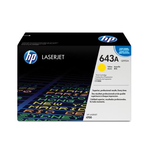 HP 643A Laser Toner Cartridge Page Life 10000pp Yellow Ref Q5952A