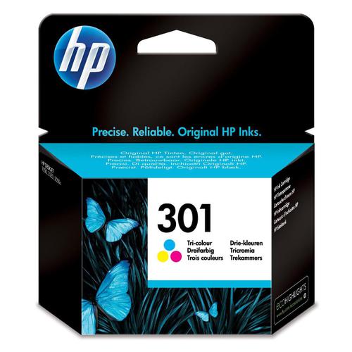 Hewlett Packard [HP] No.301 Inkjet Cartridge Page Life 165pp 3ml Tri-Colour Ref CH562EE
