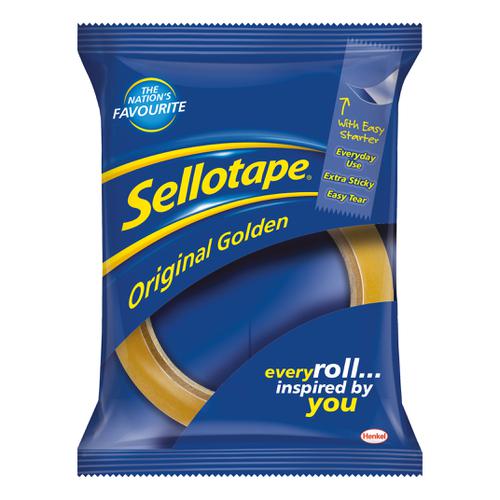 Sellotape+Original+Golden+Tape+18mm+x+66m+%5BPack+16%5D