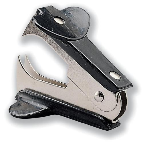 5 Star Office Staple Remover Contoured Grip Pinch Style Black
