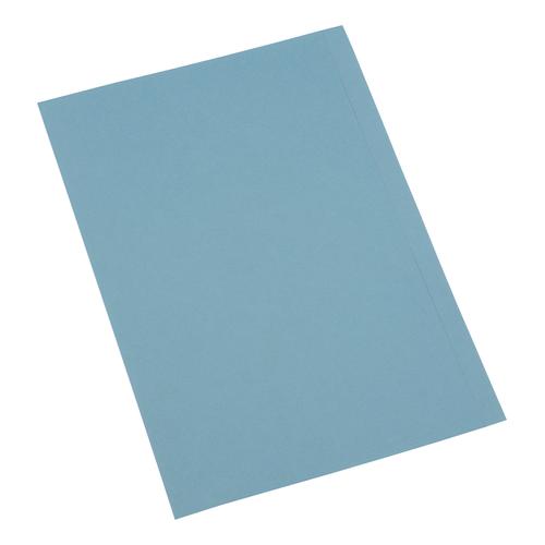5+Star+Office+Square+Cut+Folder+Recycled+250gsm+Foolscap+Blue+%5BPack+100%5D