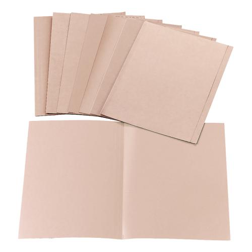 5 Star Office Square Cut Folder Recycled 170gsm Foolscap Buff [Pack 100]