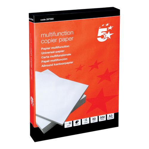5+Star+Office+Copier+Paper+Multifunctional+Ream-Wrapped+80gsm+A3+White+%5B500+Sheets%5D