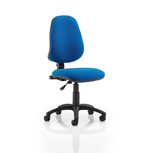 5+Star+Office+1+Lever+High+Back+Permanent+Contact+Chair+Blue+480x450x490-590mm