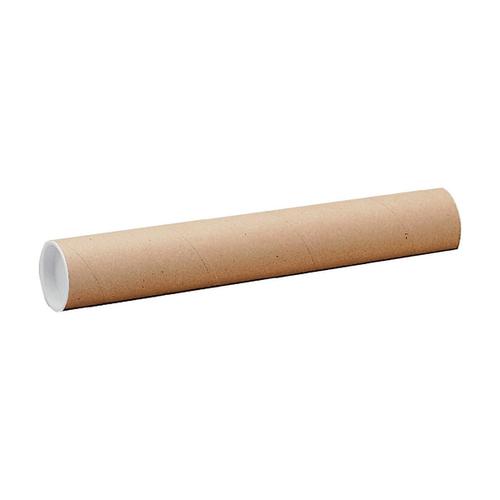 Postal Tube Cardboard with Plastic End Caps A0 L890xDia.50mm RBL10521  [Pack 25]