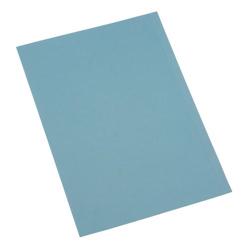 5+Star+Office+Square+Cut+Folder+Recycled+180gsm+Foolscap+Blue+%5BPack+100%5D