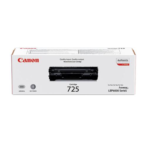 Canon+725+Laser+Toner+Cartridge+Page+Life+1600pp+Black+Ref+3484B002