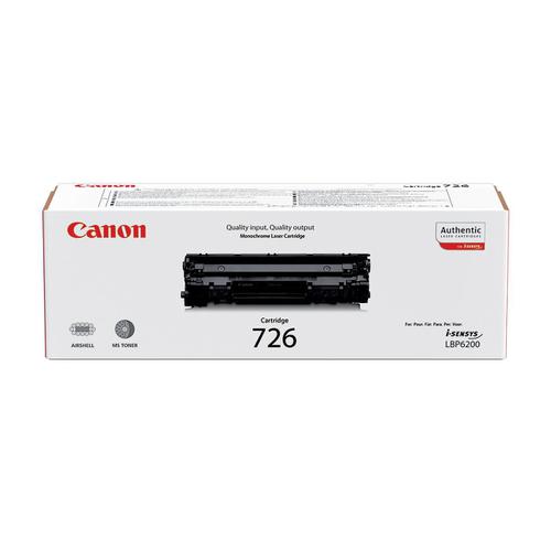 Canon 726 Laser Toner Cartridge Page Life 2100pp Black Ref 3483B002