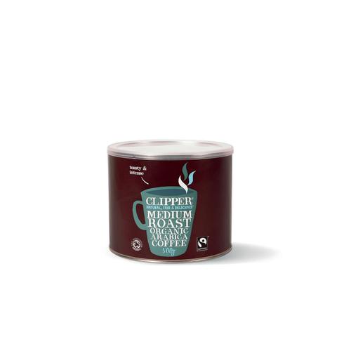 Clipper Fairtrade Instant Coffee Organic Granules Freeze Dried Tin 500g Ref A06762