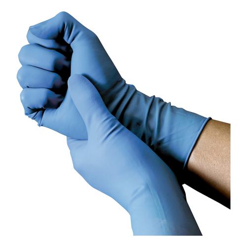 Nitrile Food Preparation Gloves Powder-free Large Size 8.5 Blue [50 Pairs]