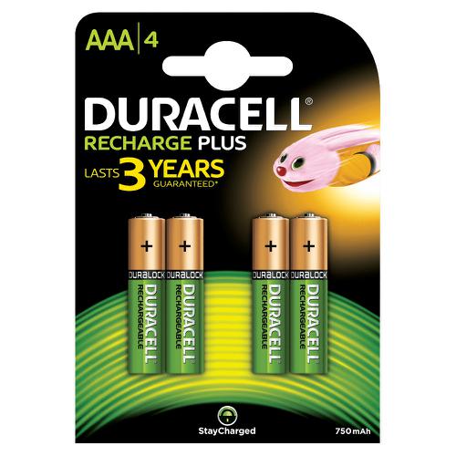 Duracell+Battery+Rechargeable+Accu+NiMH+750mAh+AAA+Ref+81364750+%5BPack+4%5D