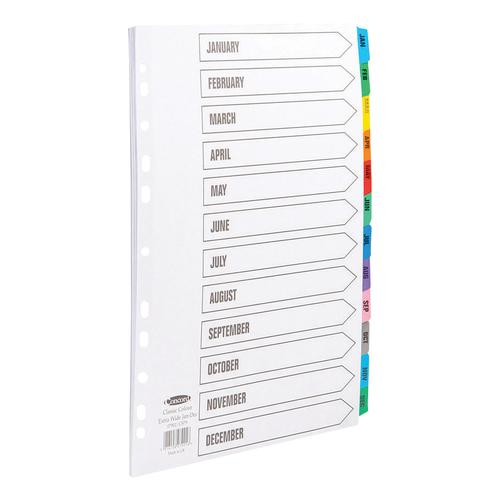 Concord+Index+Jan-Dec+Multipunched+Mylar-reinforced+Multicolour-Tabs+150gsm+Extra+Wide+A4%2B+White+Ref+CS79