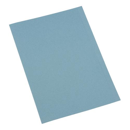 5 Star Office Square Cut Folder Recycled 250gsm A4 Blue [Pack 100]