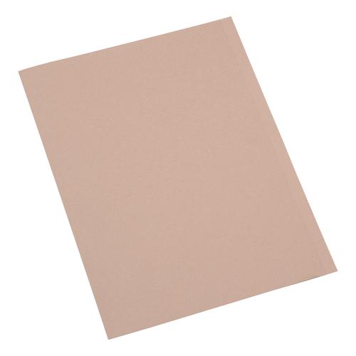 5 Star Office Square Cut Folder Recycled 250gsm A4 Buff [Pack 100]