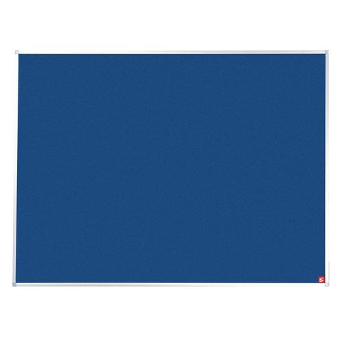 5 Star Office Felt Noticeboard with Fixings and Aluminium Trim W1800xH1200mm Blue