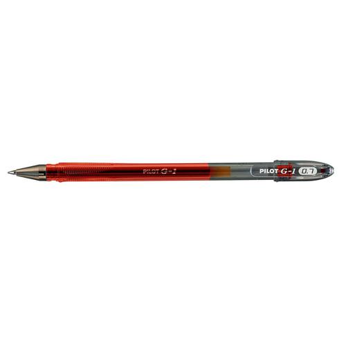 Pilot+G107+Gel+Ink+Pen+Medium+0.7mm+Tip+0.39mm+Line+Red+Ref+BLG10702+%5BPack+12%5D