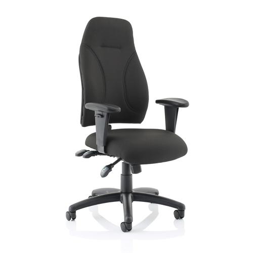 Trexus+Posture+High+Back+Asynchronous+Chair+Black+500x500x420-530mm+Ref+SP413845
