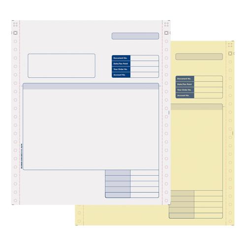 Sage Compatible Invoice 2 Part NCR Paper with Tinted Copies Ref SE02 [Pack 1000]