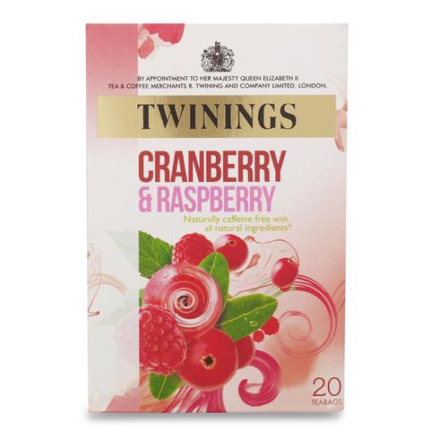 Twinings+Infusion+Tea+Bags+Individually-wrapped+Cranberry+and+Raspberry+Ref+0403143+%5BPack+20%5D