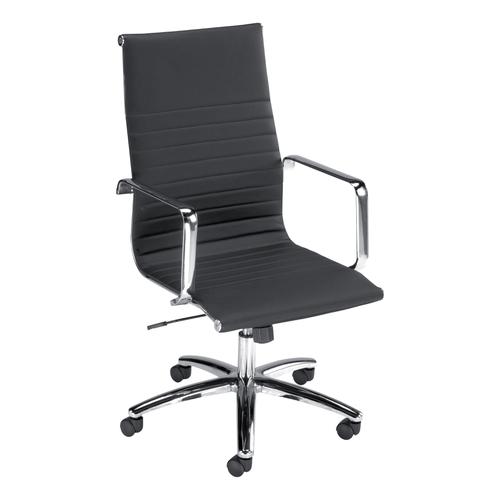 Trexus S7A Leather Look Executive Chair Black 490x430x480-560mm Ref 11183-01