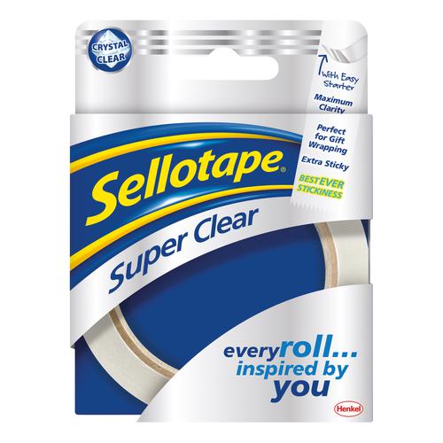 Sellotape+Super+Clear+Tape+24mm+x+50m+%5BPack+6%5D