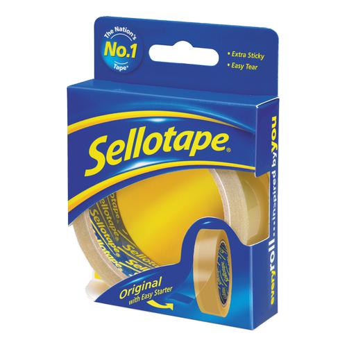 Sellotape+Original+Golden+Tape+Roll+Non-static+Easy-tear+Retail+Pack+24mmx50m+Ref+1629146+%5BPack+6%5D