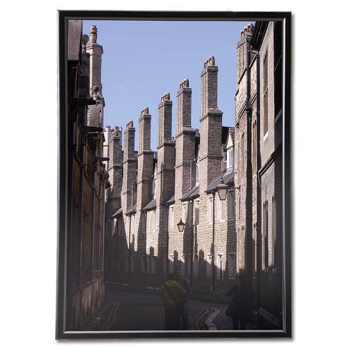 5+Star+Facilities+Snap+Photo+Frame+with+Non-glass+Polystyrene+Front+Back-loading+A4+297x210mm+Black