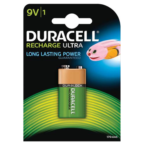 Duracell+Battery+Rechargeable+Accu+NiMH+170mAh+9V+Ref+81364739