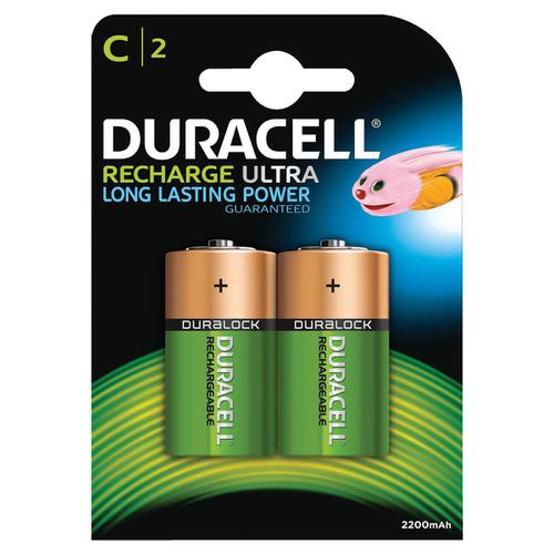 Duracell+Battery+Rechargeable+Accu+NiMH+3000mAh+Size+C+Ref+81364720+%5BPack+2%5D