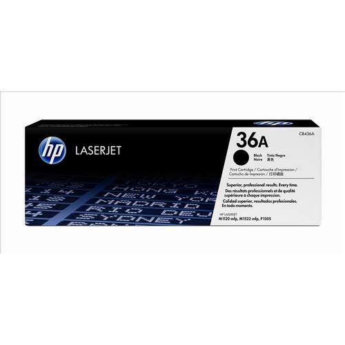 HP 36A Laser Toner Cartridge Page Life 2000pp Black Ref CB436AD [Pack 2]