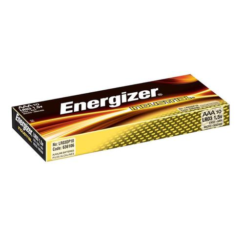 Energizer Industrial Battery Long Life LR03 1.5V AAA Ref 636106 [Pack 10]