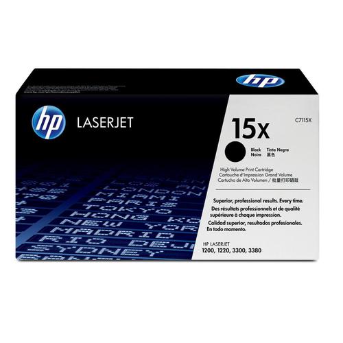 HP 15X Laser Toner Cartridge High Yield Page Life 3500pp Black Ref C7115X