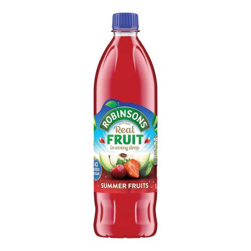 Robinsons Squash No Added Sugar 1 Litre Summer Fruits Ref 0402017 [Pack 12]