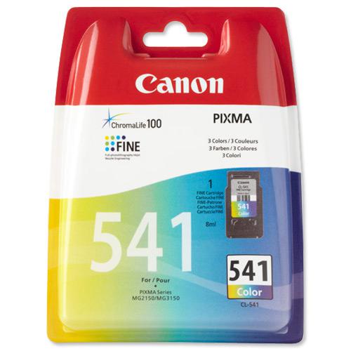 Canon CL-541 Inkjet Cartridge Page Life 180pp 8ml Tri-Colour Ref 5227B005