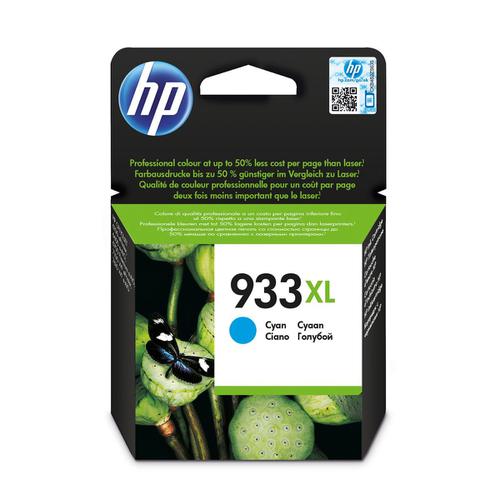 Hewlett Packard [HP] No.933XL Inkjet Cartridge High Yield Page Life 825pp 8.5ml Cyan Ref CN054AE