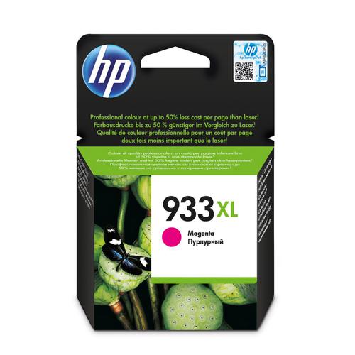 Hewlett Packard [HP] No.933XL Inkjet Cartridge High Yield Page Life 825pp 9ml Magenta Ref CN055AE