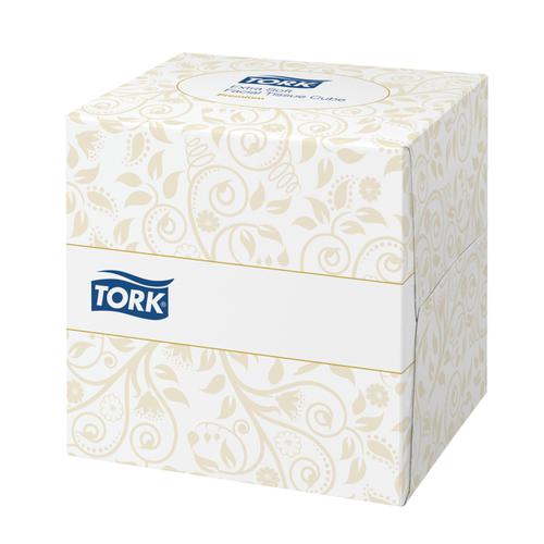 Tork+Facial+Tissues+Cube+2+Ply+100+Sheets+White+Ref+140278+%5BPack+30%5D