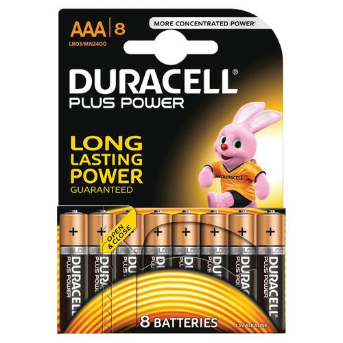 Duracell+Plus+Power+Battery+Alkaline+AAA+Size+1.5V+Ref+81275401+%5BPack+8%5D