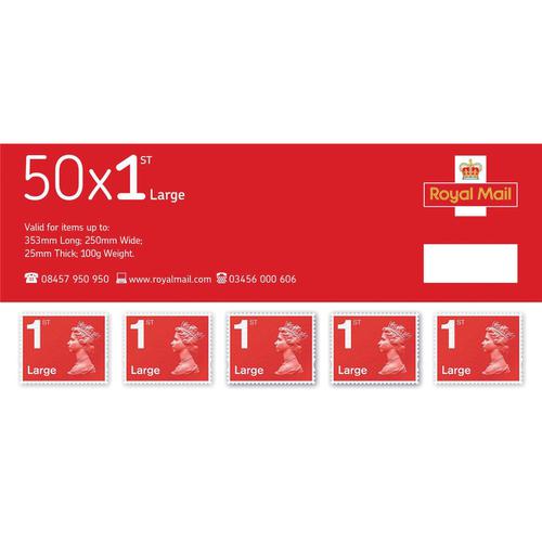 Royal+Mail+First+Class+Large+Letter+Stamps+%5BPack+50%5D