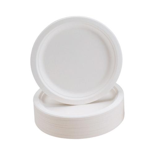 Plates Rigid Biodegradable Microwaveable Diameter 230mm [Pack 50]