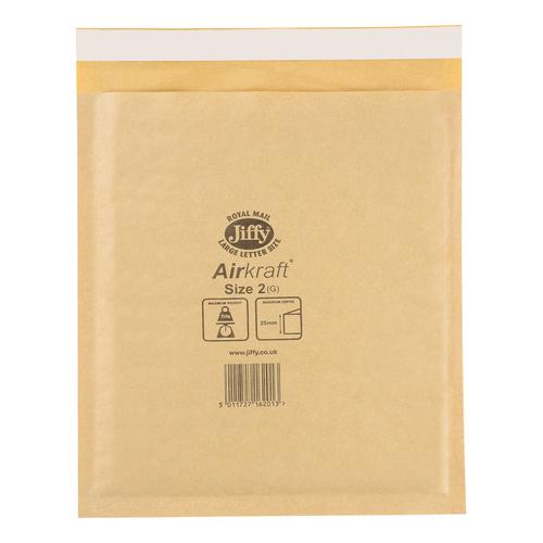 Jiffy+Airkraft+Bubble+Bag+Envelopes+Size+2+205x245mm+Gold+Ref+JL-GO-2+%5BPack+100%5D